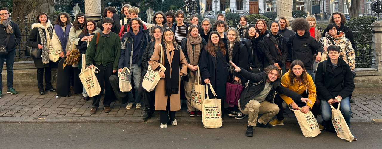 Final year students of Kunsthumaniora Brussel visiting the Koninklijk Conservatorium Brussel KCB 2023