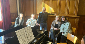 Final year students of Kunsthumaniora Brussel visiting the Koninklijk Conservatorium Brussel KCB 2023